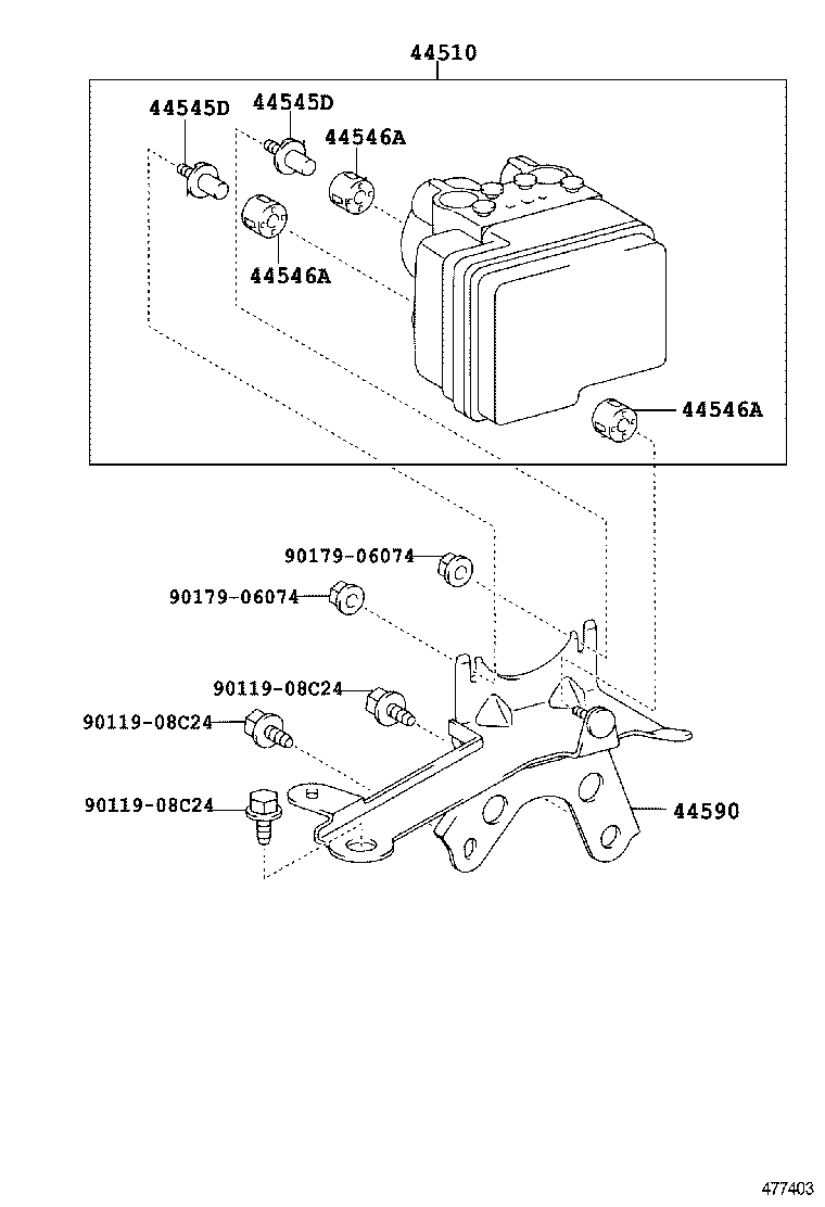 47322-46050 TUBE, REAR BRAKE, NO.2 product image