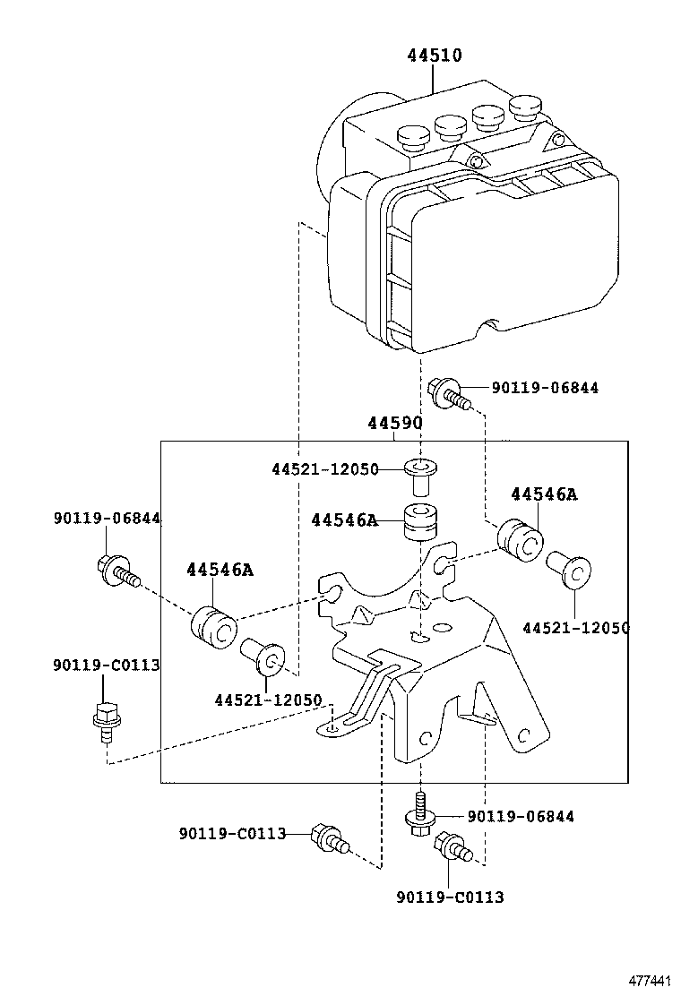 47322-0D200 TUBE, REAR BRAKE, NO.2 product image