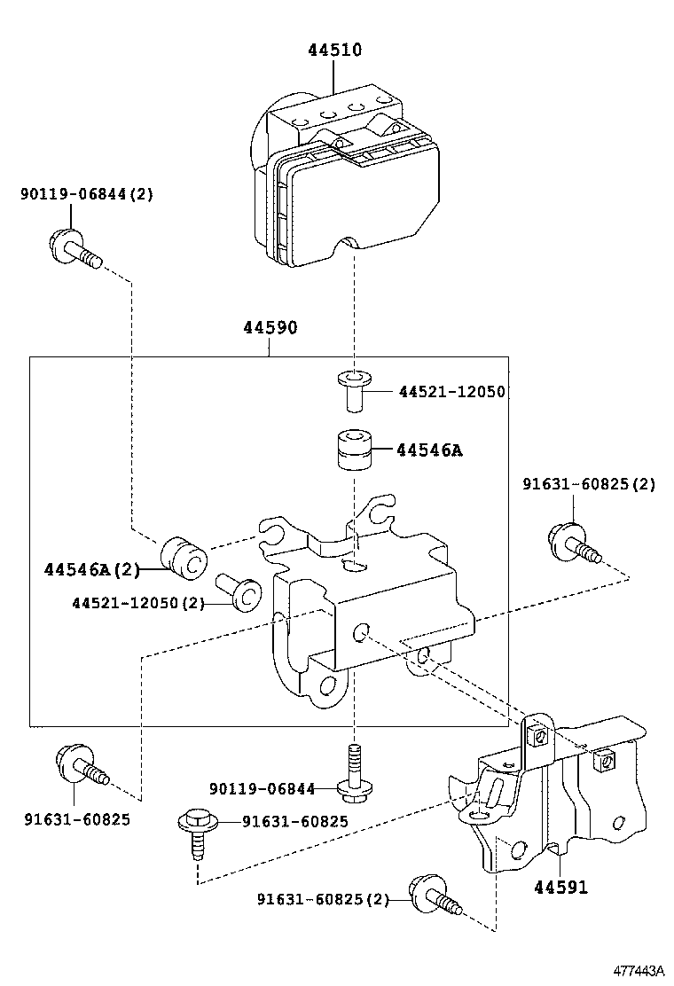 47311-52680 TUBE, FRONT BRAKE, NO.1 product image