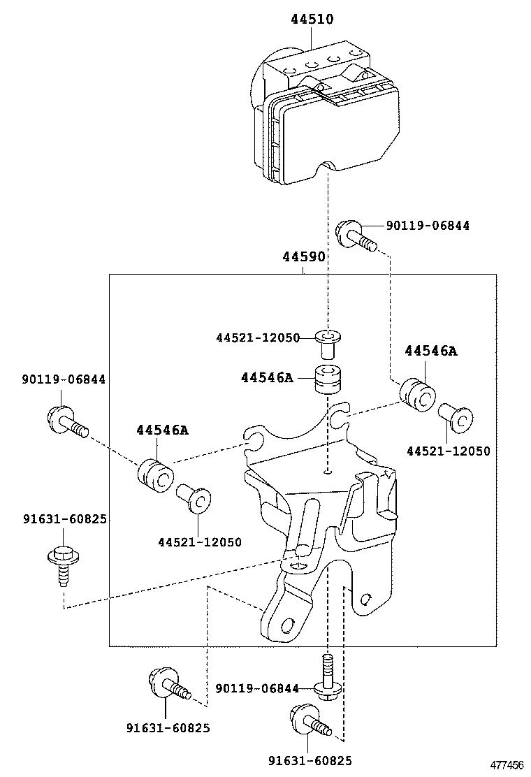 47315-52201 TUBE, FRONT BRAKE, NO.5 product image