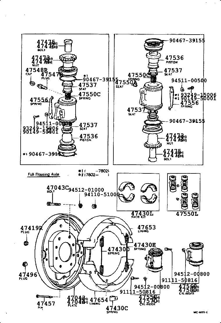 04476-35060 CUP KIT, REAR WHEEL CYLINDER product image