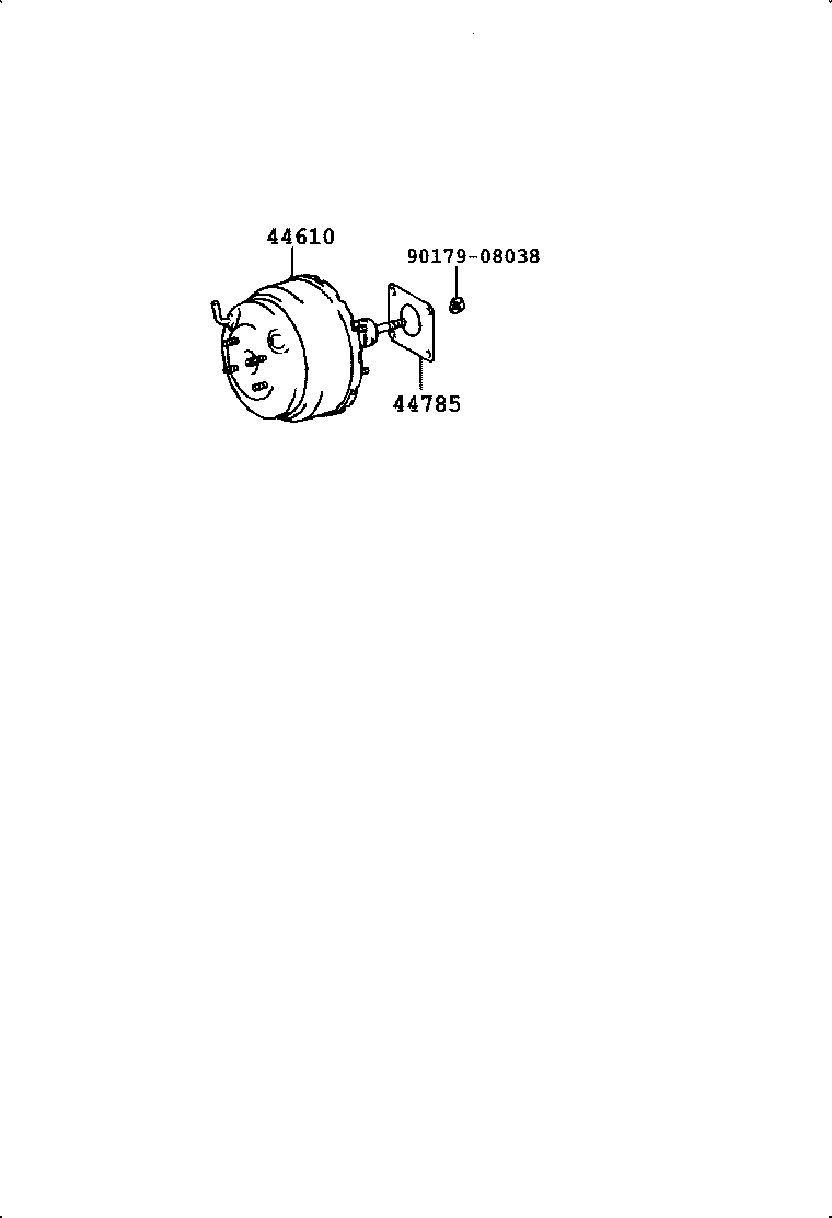 44610-04030 BOOSTER ASSY, BRAKE product image