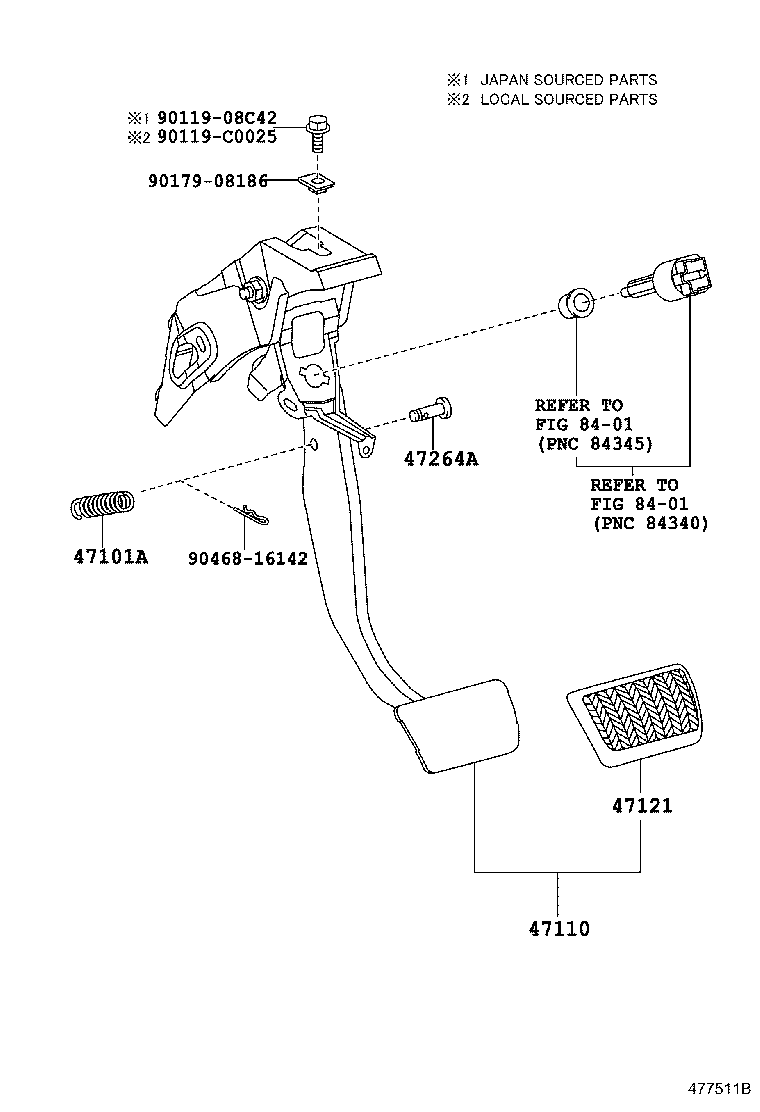 31321-02100 PAD, BRAKE PEDAL product image