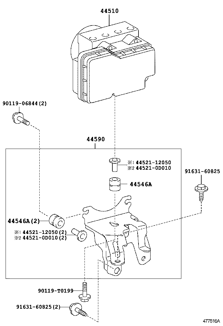 47311-0D210 TUBE, FRONT BRAKE, NO.1 product image