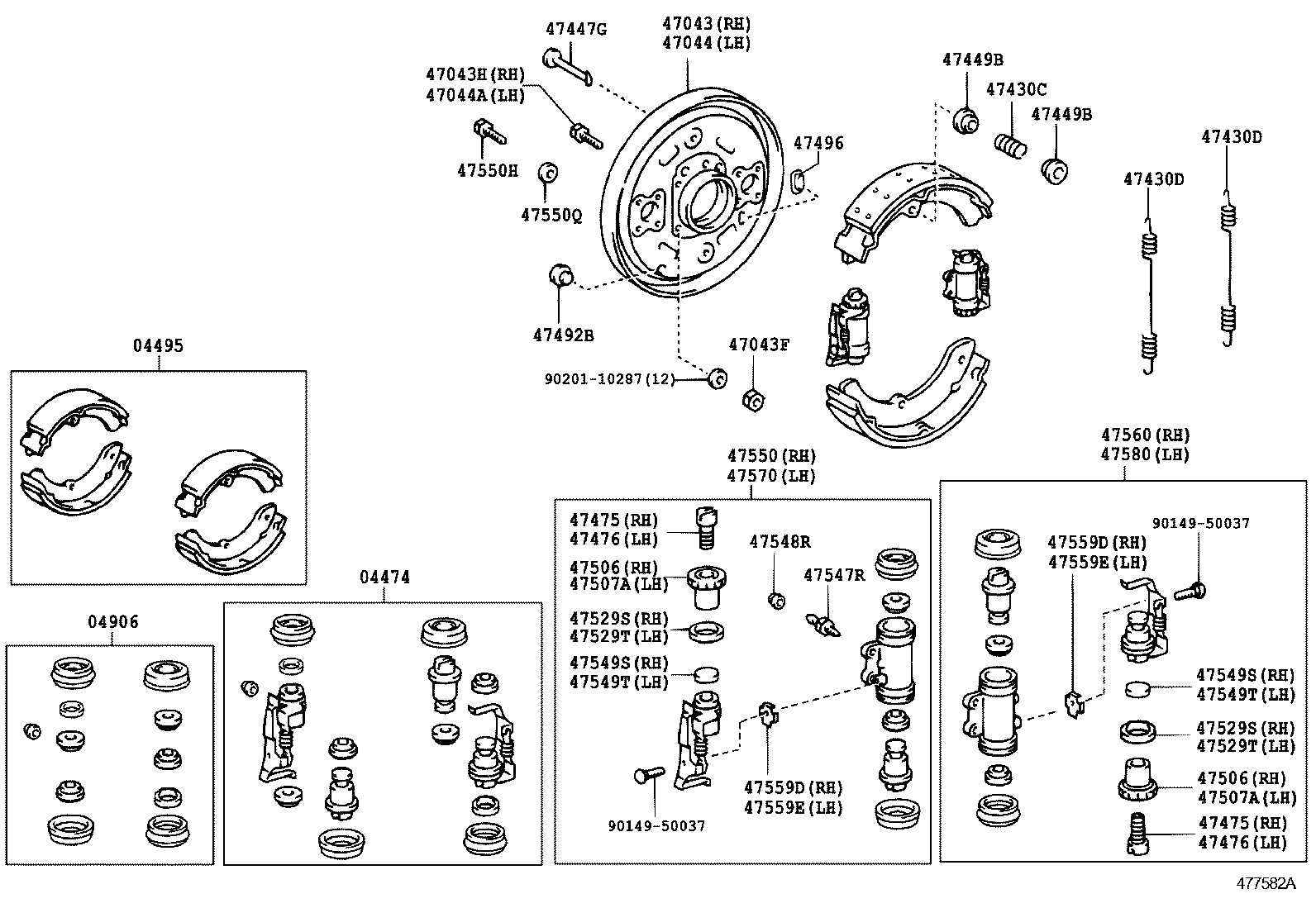 04476-37050 CUP KIT, REAR WHEEL CYLINDER product image