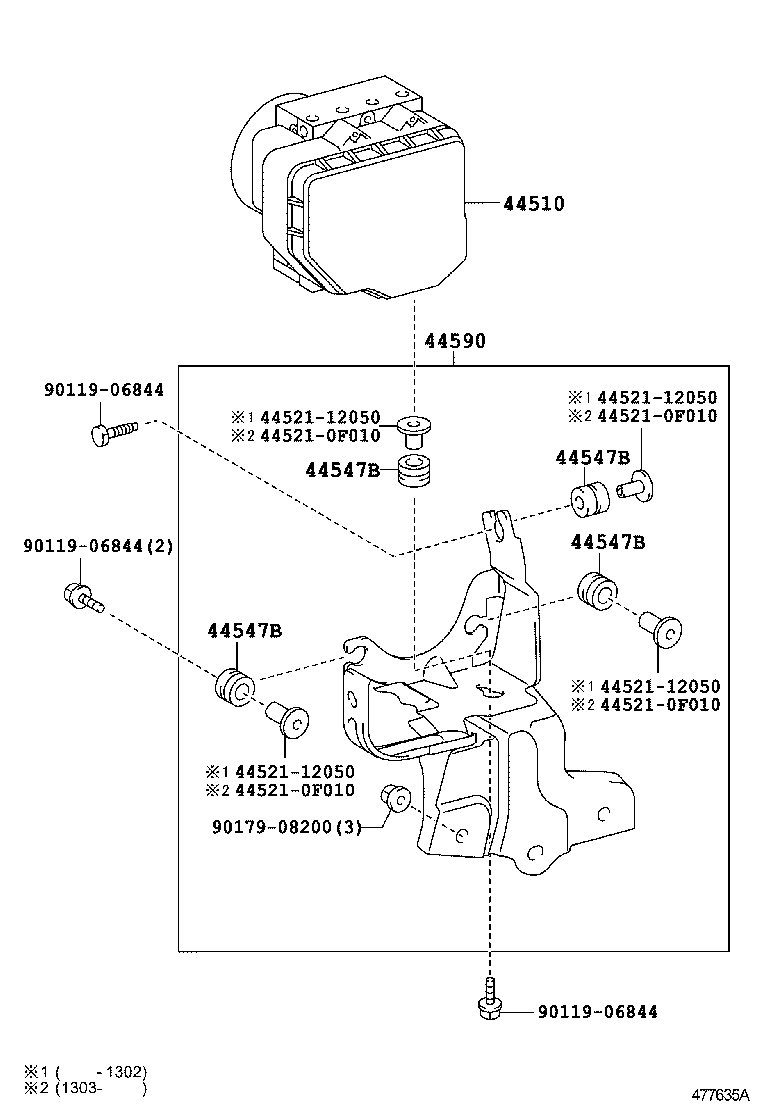 47311-0F140 TUBE, FRONT BRAKE, NO.1 product image
