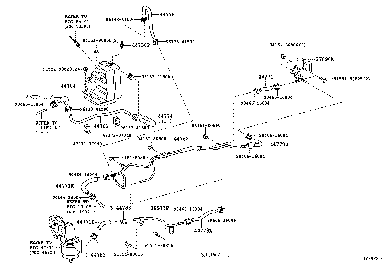 44704-37320 RESERVOIR SUB-ASSY, VACUUM product image