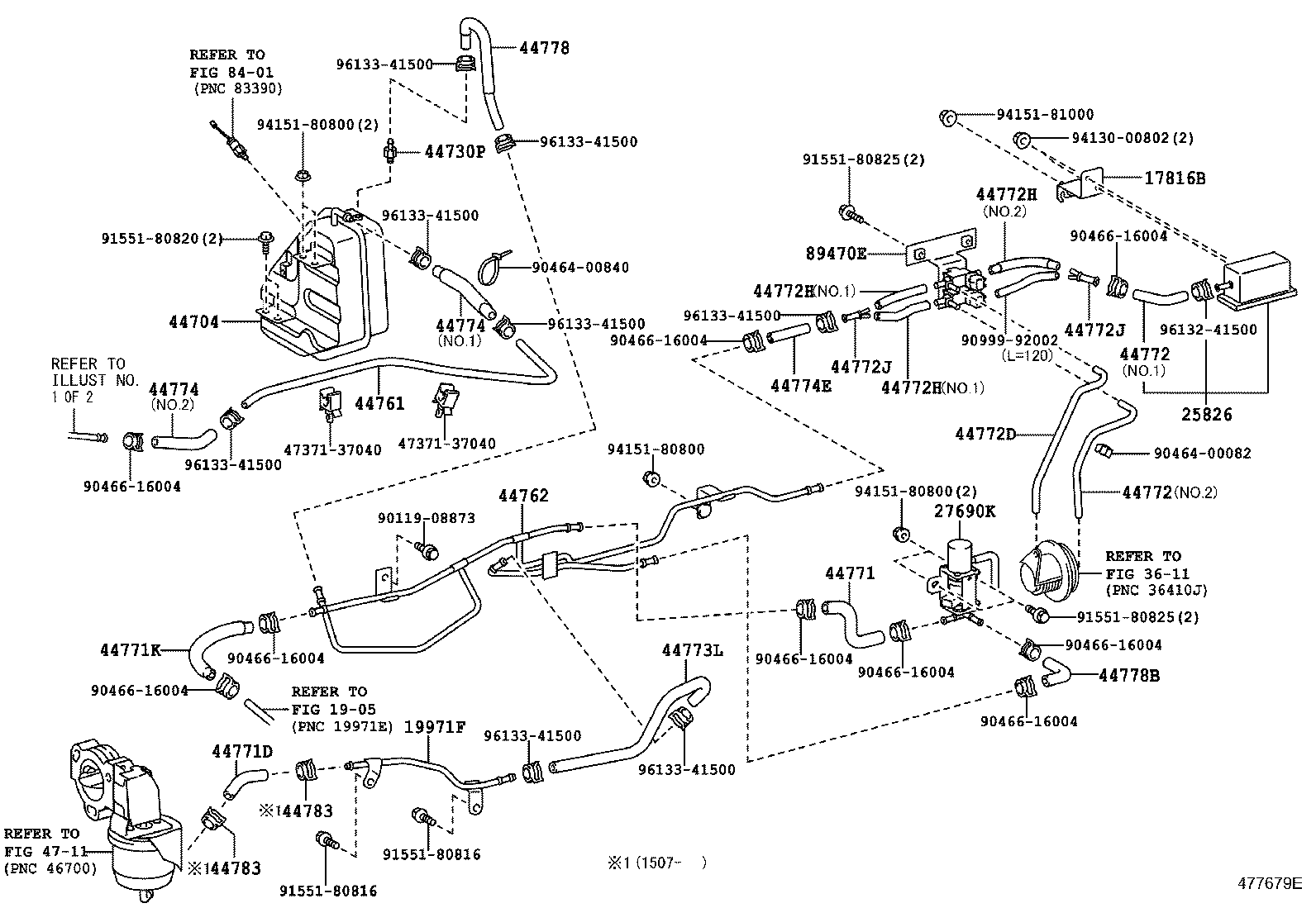 44704-37320 RESERVOIR SUB-ASSY, VACUUM product image