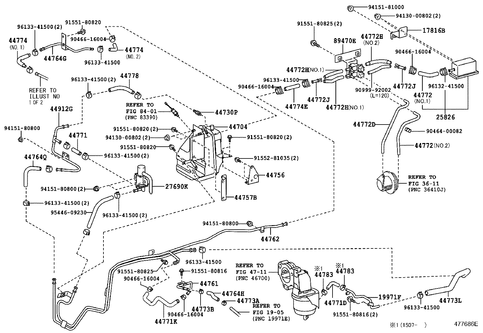 44704-37320 RESERVOIR SUB-ASSY, VACUUM product image