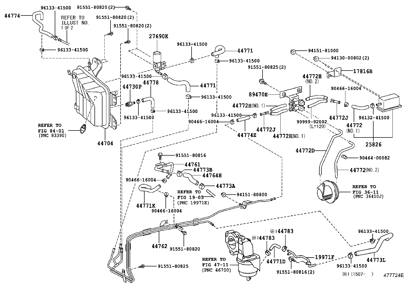 44704-37320 RESERVOIR SUB-ASSY, VACUUM product image