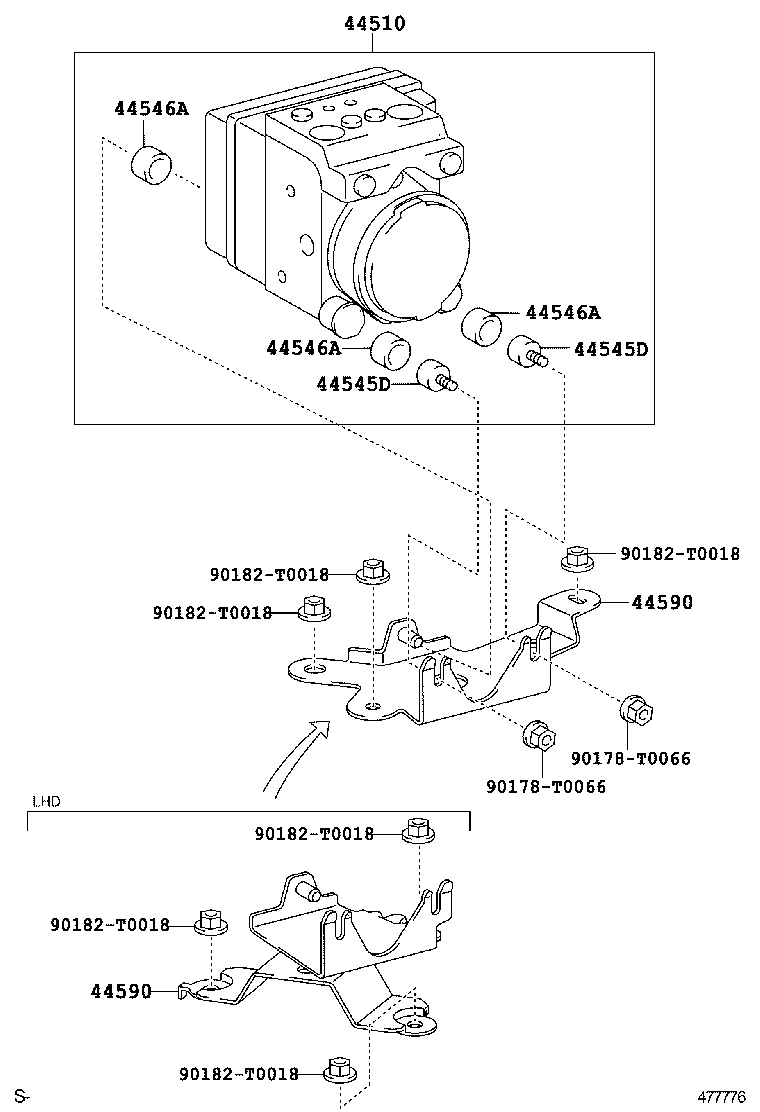 47328-0K170 TUBE, REAR BRAKE, NO.8 product image