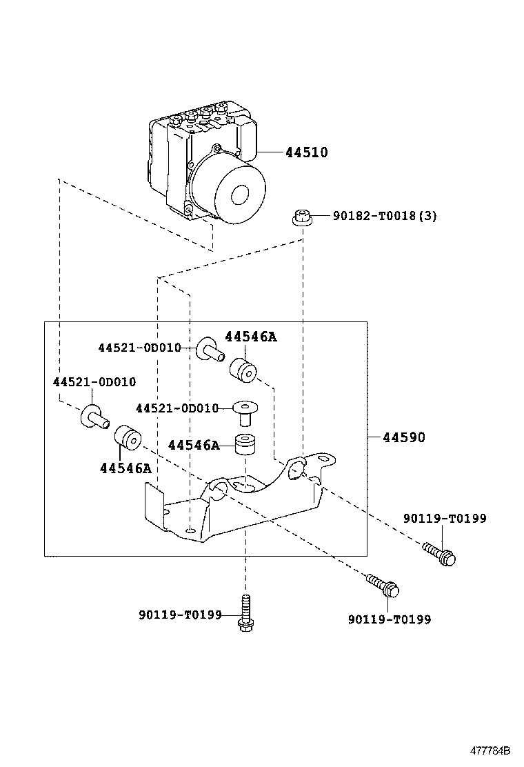 47328-0K170 TUBE, REAR BRAKE, NO.8 product image