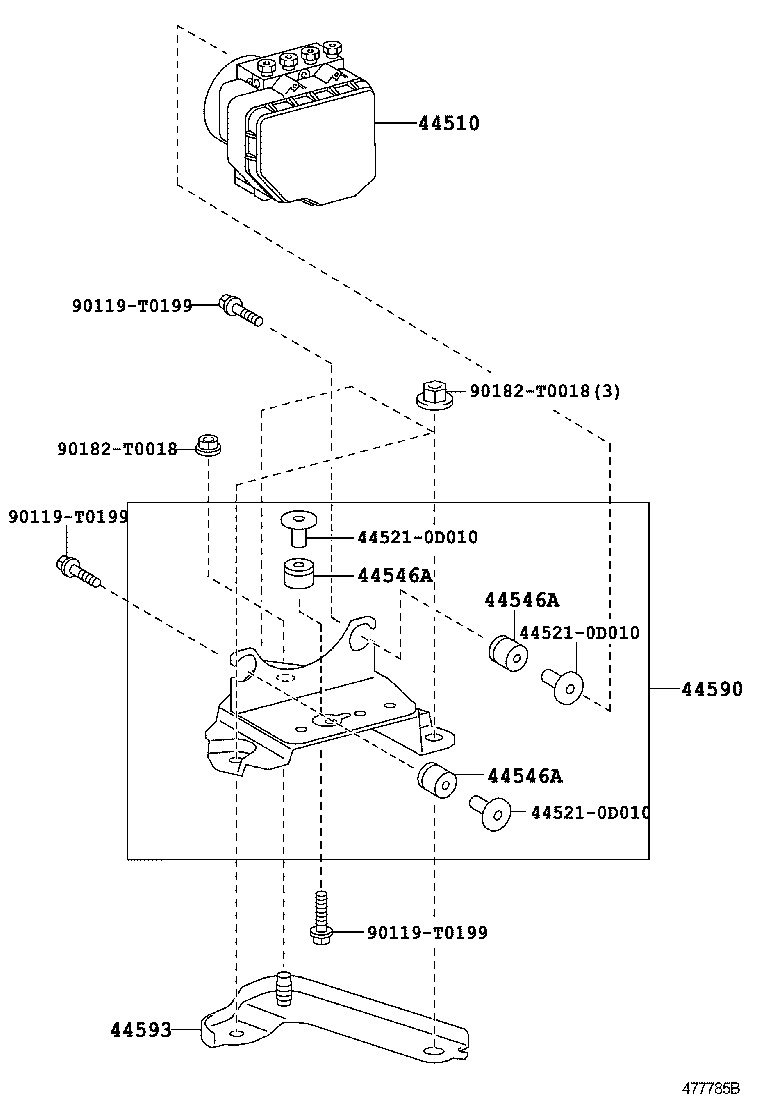 47328-0K170 TUBE, REAR BRAKE, NO.8 product image