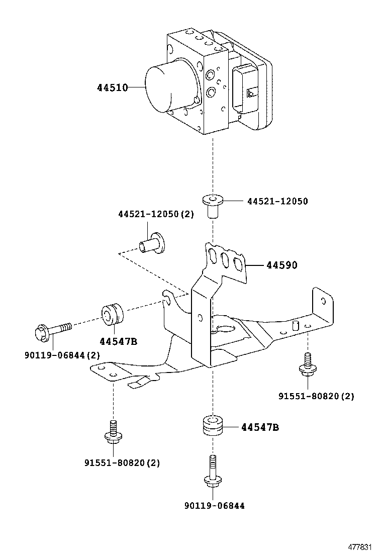 47311-37642 TUBE, FRONT BRAKE, NO.1 product image