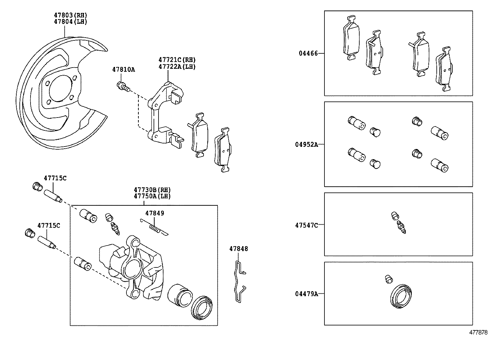 47882-0D050 COVER SUB-ASSY, DISC BRAKE DUST, REAR LH product image