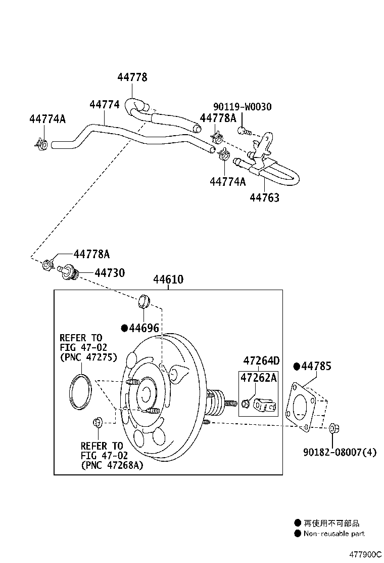 44610-09840 BOOSTER ASSY, BRAKE product image