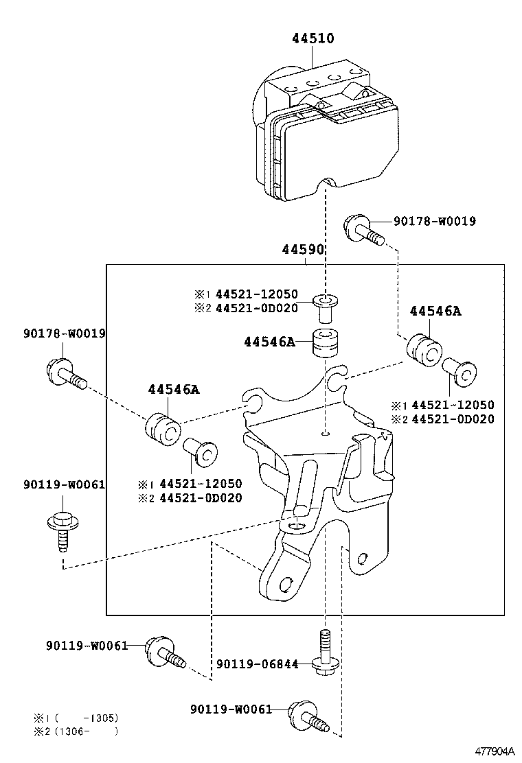 47311-0D490 TUBE, FRONT BRAKE, NO.1 product image