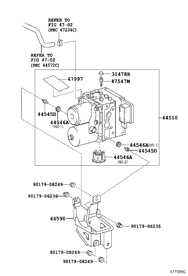 44590-58030 BRACKET ASSY, BRAKE ACTUATOR product image