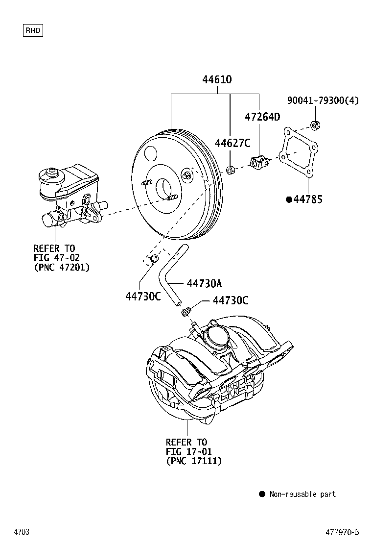 Toyota 44610-BZ520 BOOSTER ASSY, BRAKE