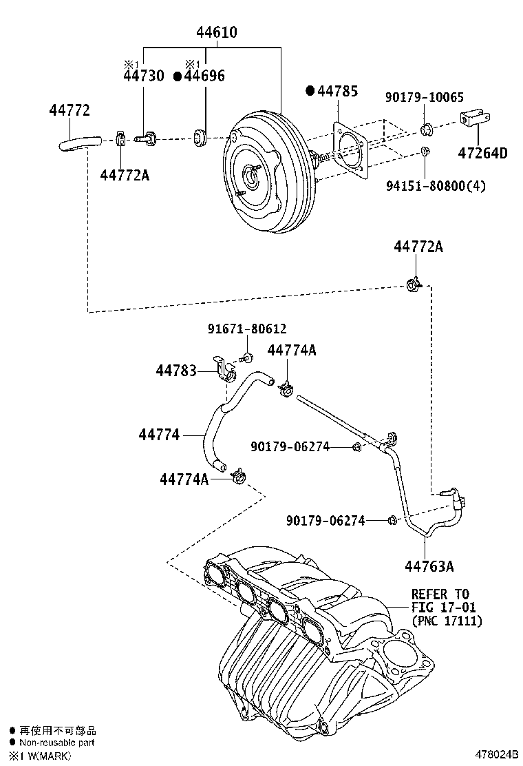44610-33850 BOOSTER ASSY, BRAKE product image