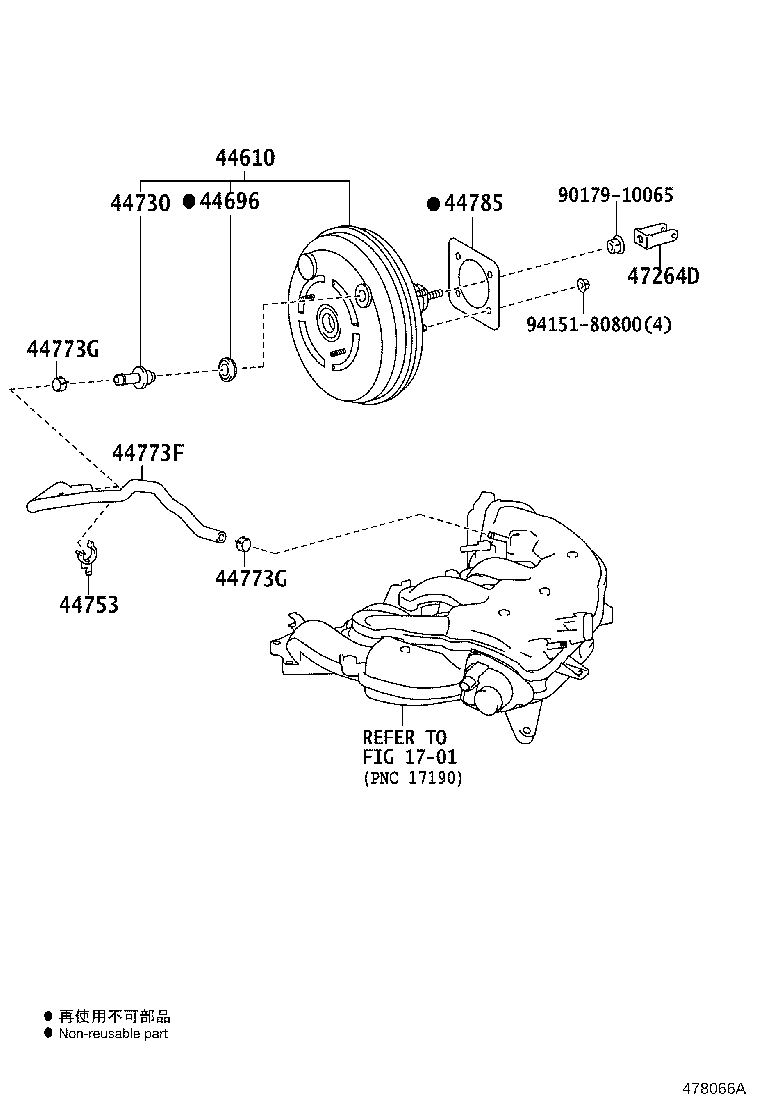 44610-30C10 BOOSTER ASSY, BRAKE product image