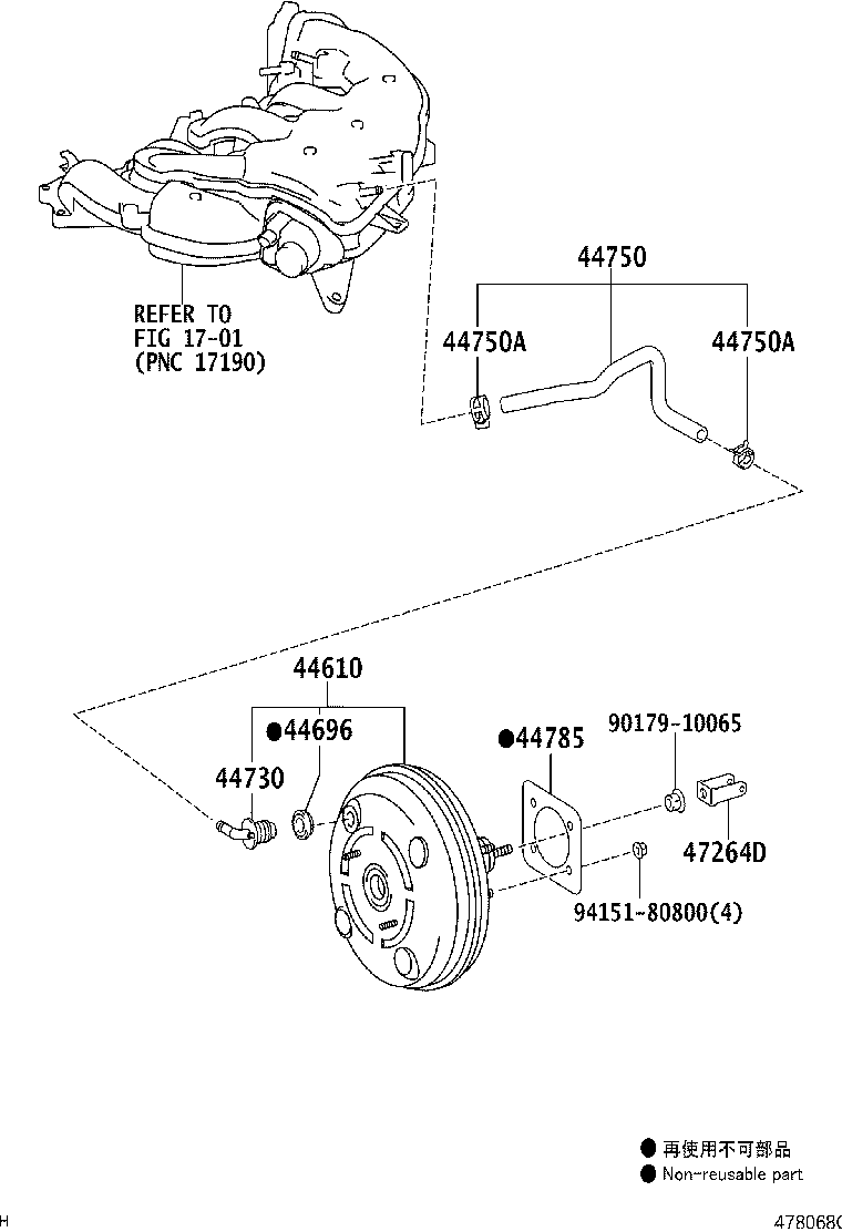 Toyota 44610-30B50 BOOSTER ASSY, BRAKE