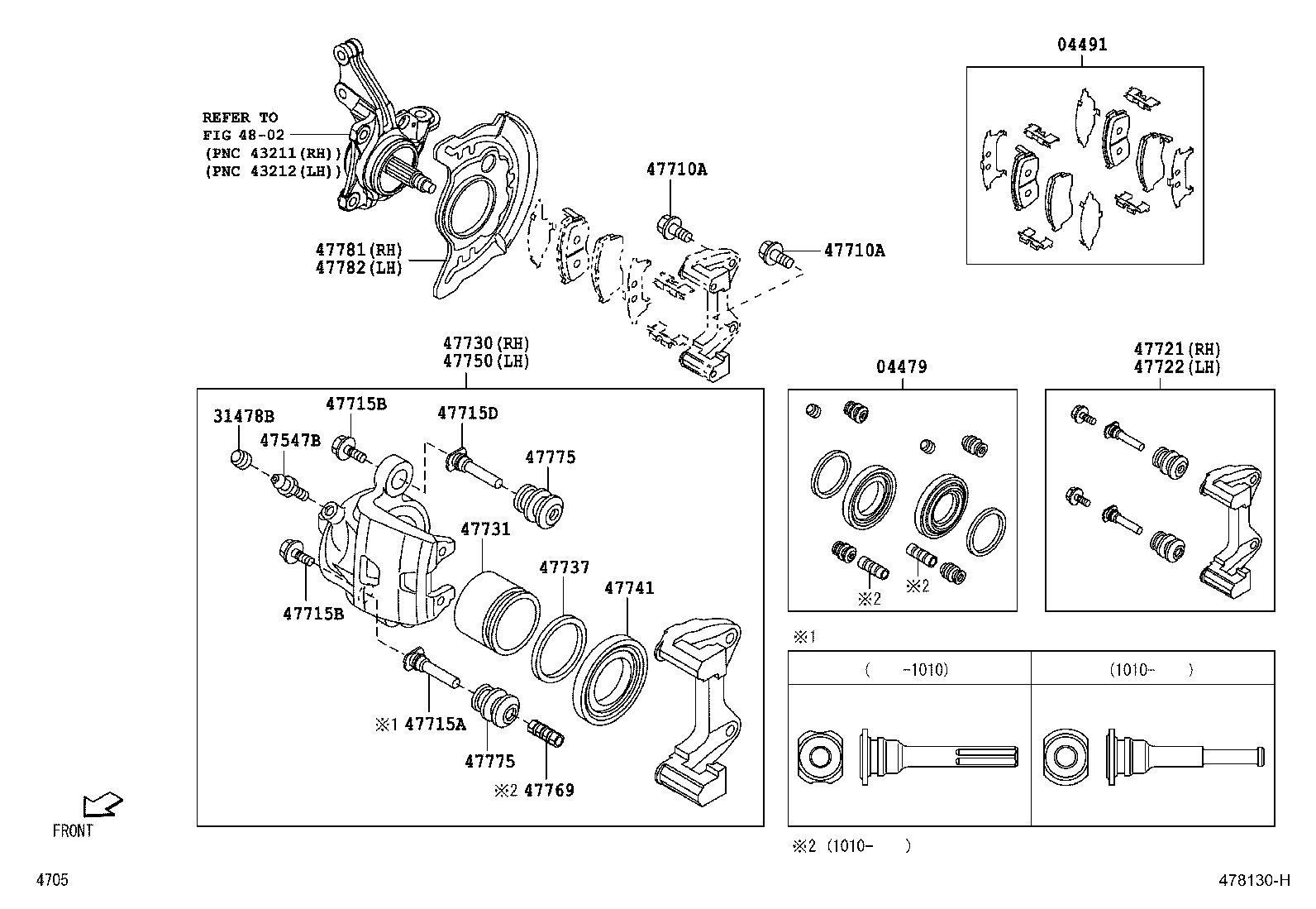 04465-B1170 PAD KIT, DISC BRAKE, FRONT product image