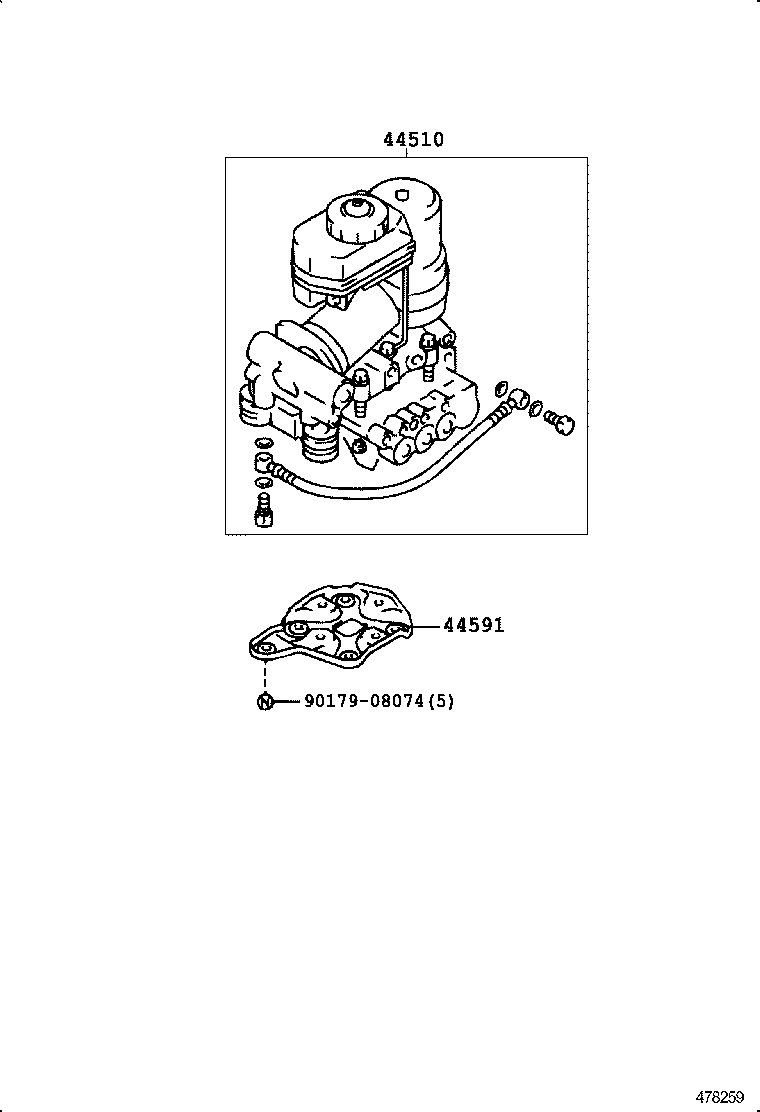 47315-30490 TUBE, FRONT BRAKE, NO.5 product image