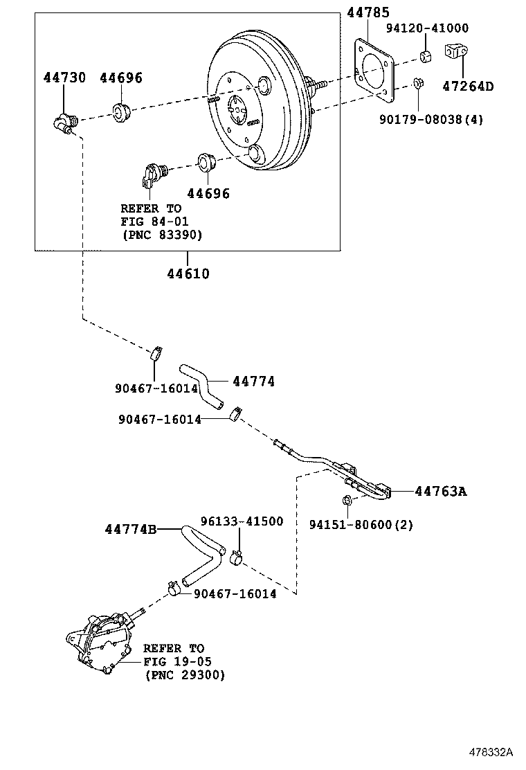 44774-44050 HOSE, UNION TO CONNECTOR TUBE product image