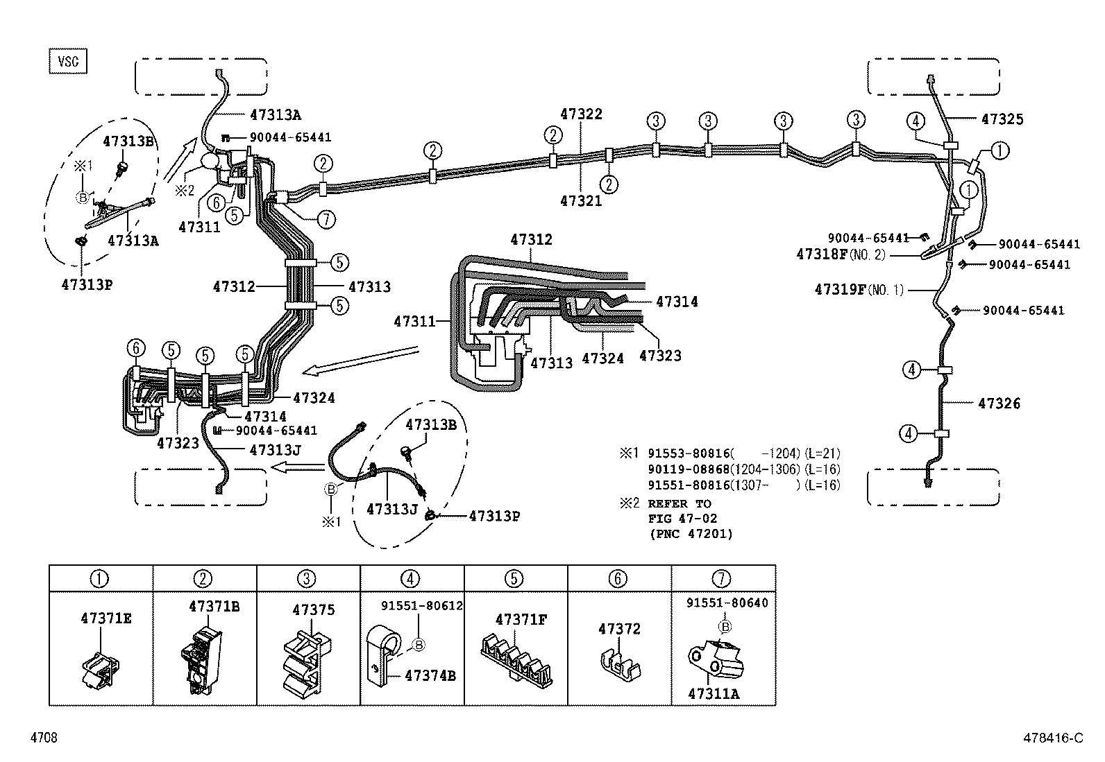 44590-B4020 BRACKET ASSY, BRAKE ACTUATOR product image