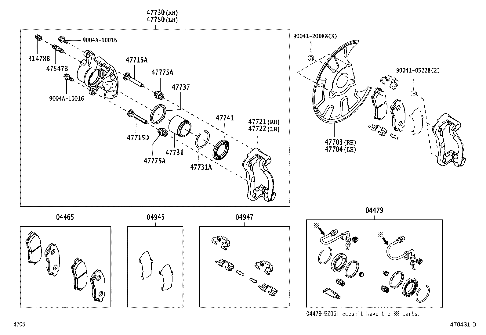 Toyota 47548-BZ010 CAP, BLEEDER PLUG(FOR FRONT DISC BRAKE)
