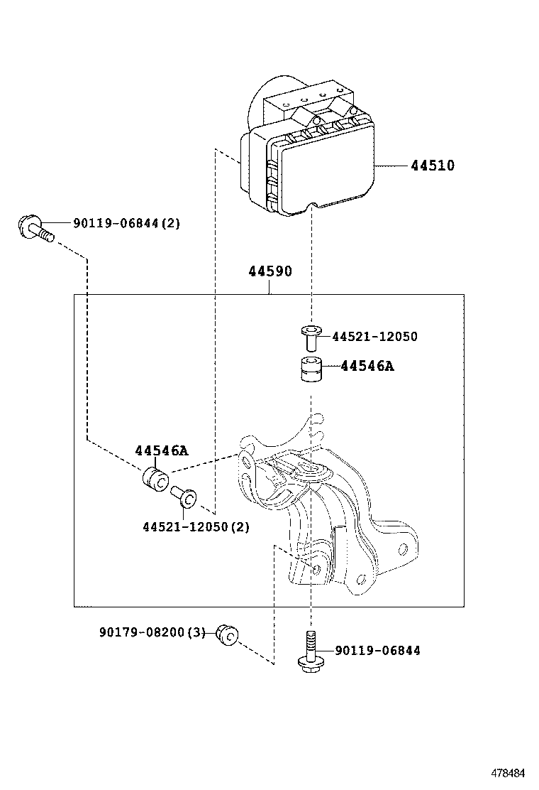47321-12370 TUBE, REAR BRAKE, NO.1 product image