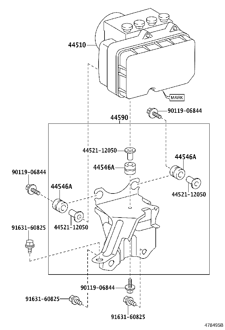 47311-52460 TUBE, FRONT BRAKE, NO.1 product image