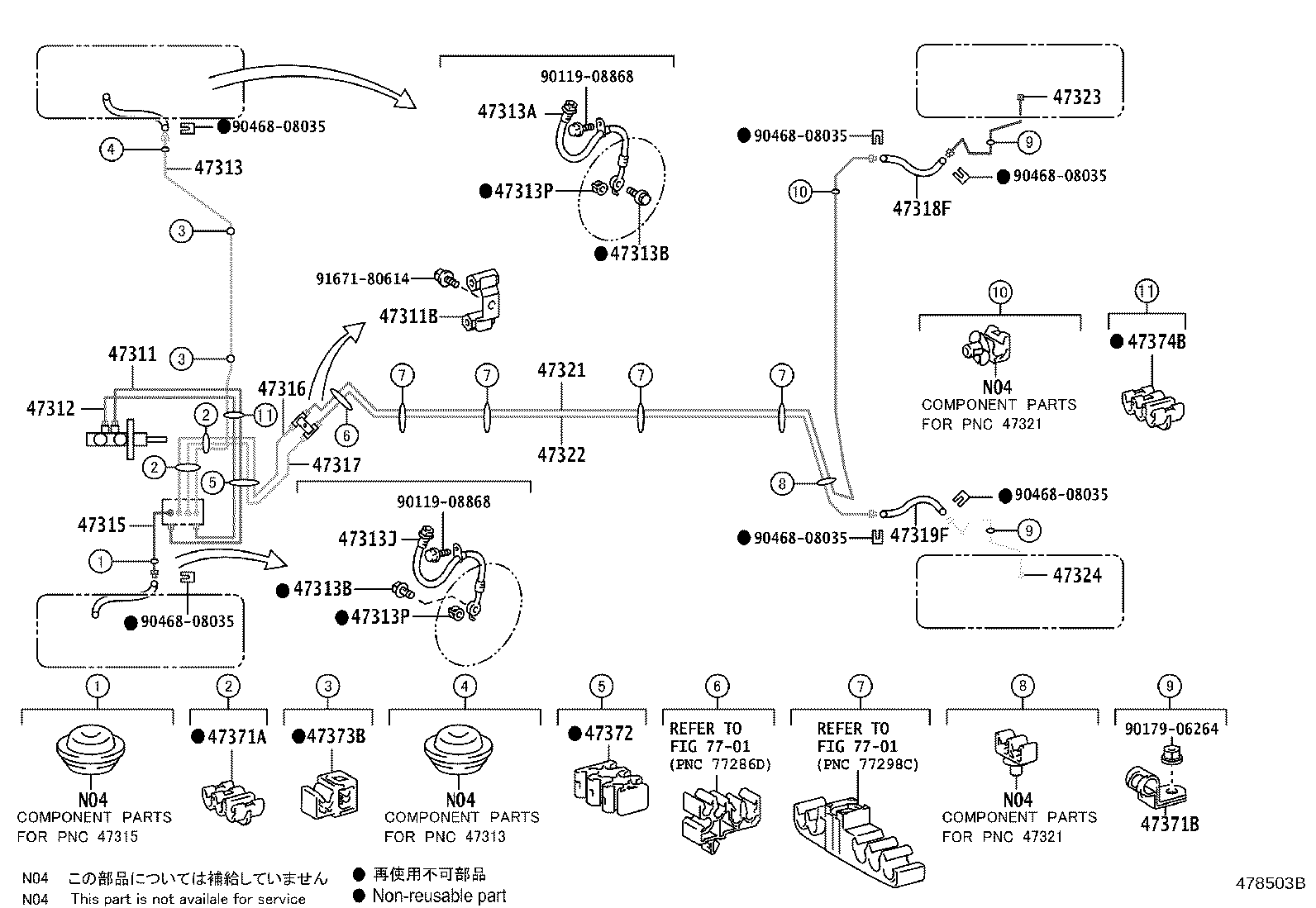 44590-0D260 BRACKET ASSY, BRAKE ACTUATOR product image
