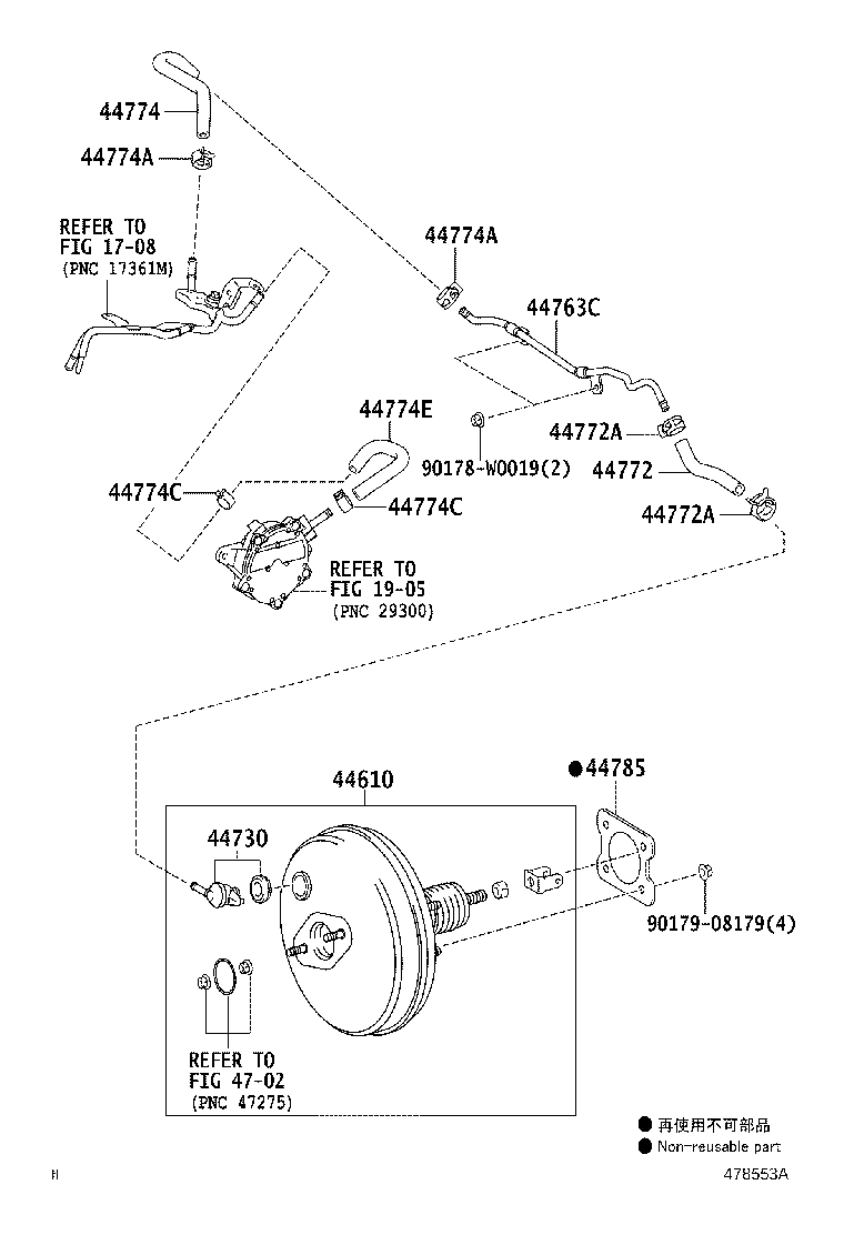 44774-02410 HOSE, UNION TO CONNECTOR TUBE product image