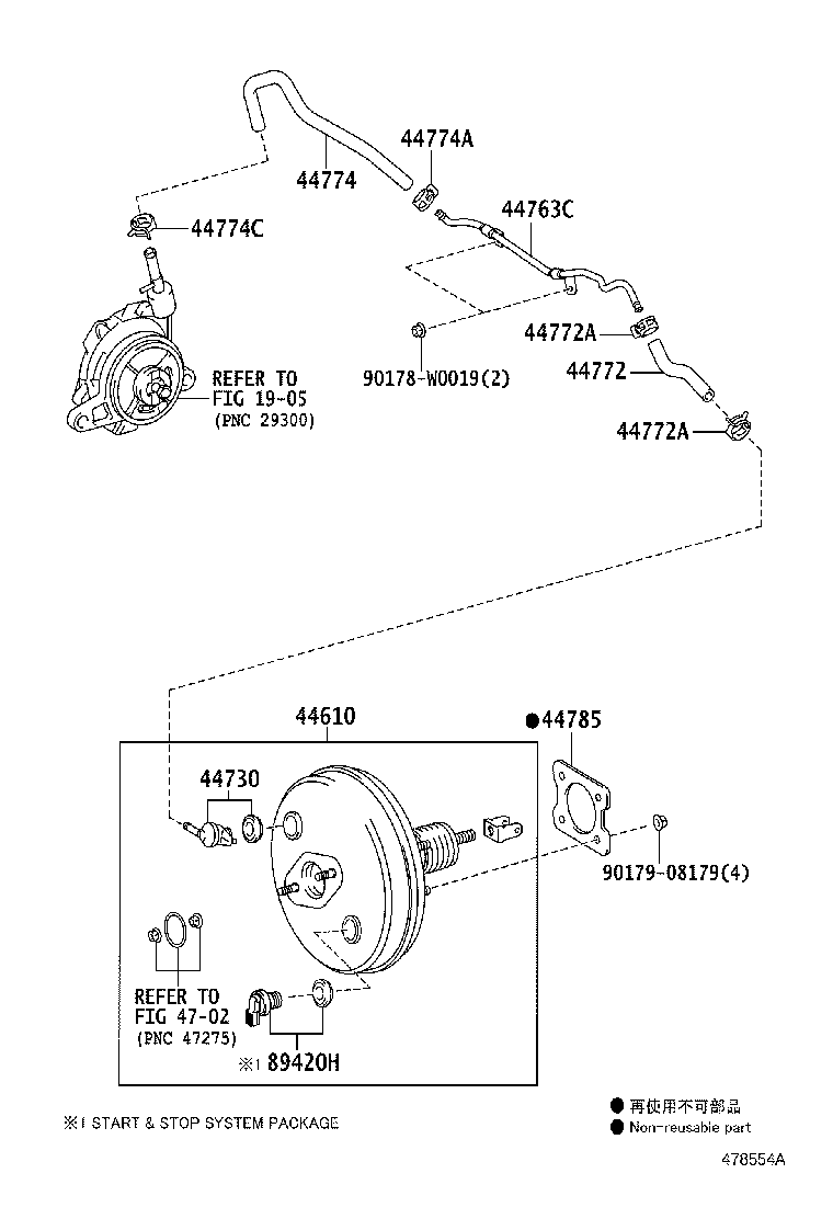 44774-02410 HOSE, UNION TO CONNECTOR TUBE product image