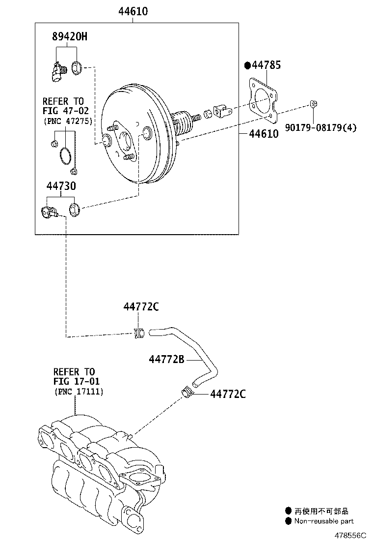 44774-02410 HOSE, UNION TO CONNECTOR TUBE product image
