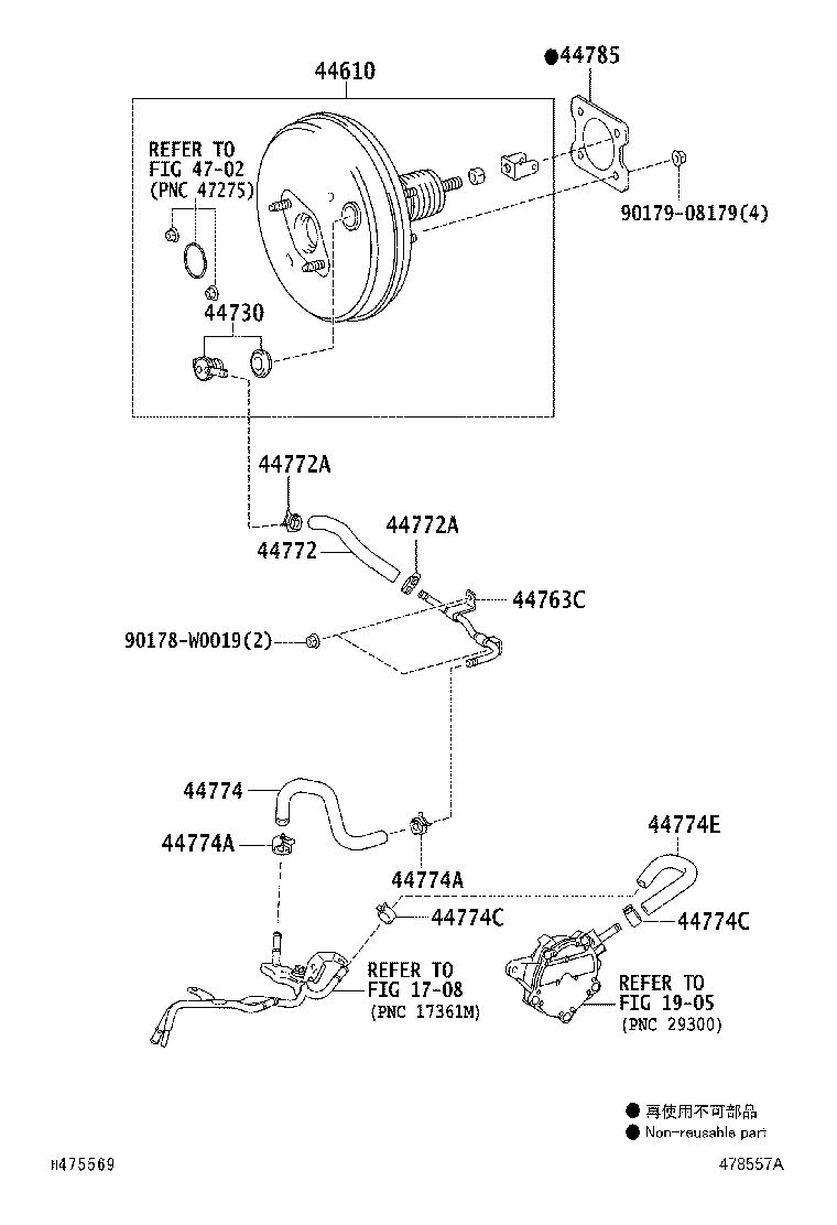 44774-02410 HOSE, UNION TO CONNECTOR TUBE product image