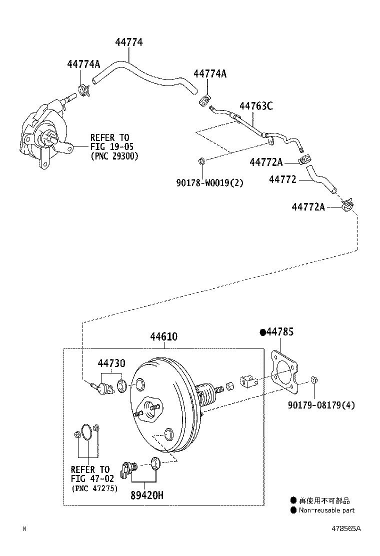 44774-02410 HOSE, UNION TO CONNECTOR TUBE product image