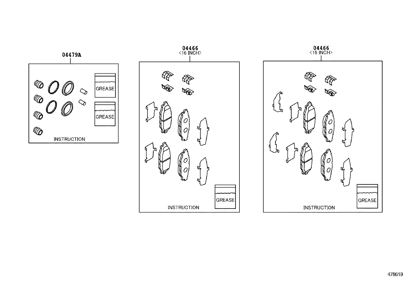 SU003-00632 SHIM, ANTI-SQUEAL, NO.1(FOR REAR DISC BRAKE) product image