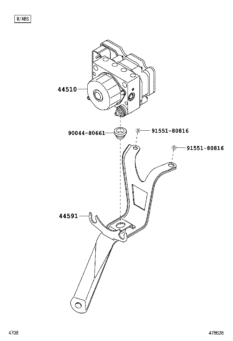 47311-BZ360 TUBE, FRONT BRAKE, NO.1 product image