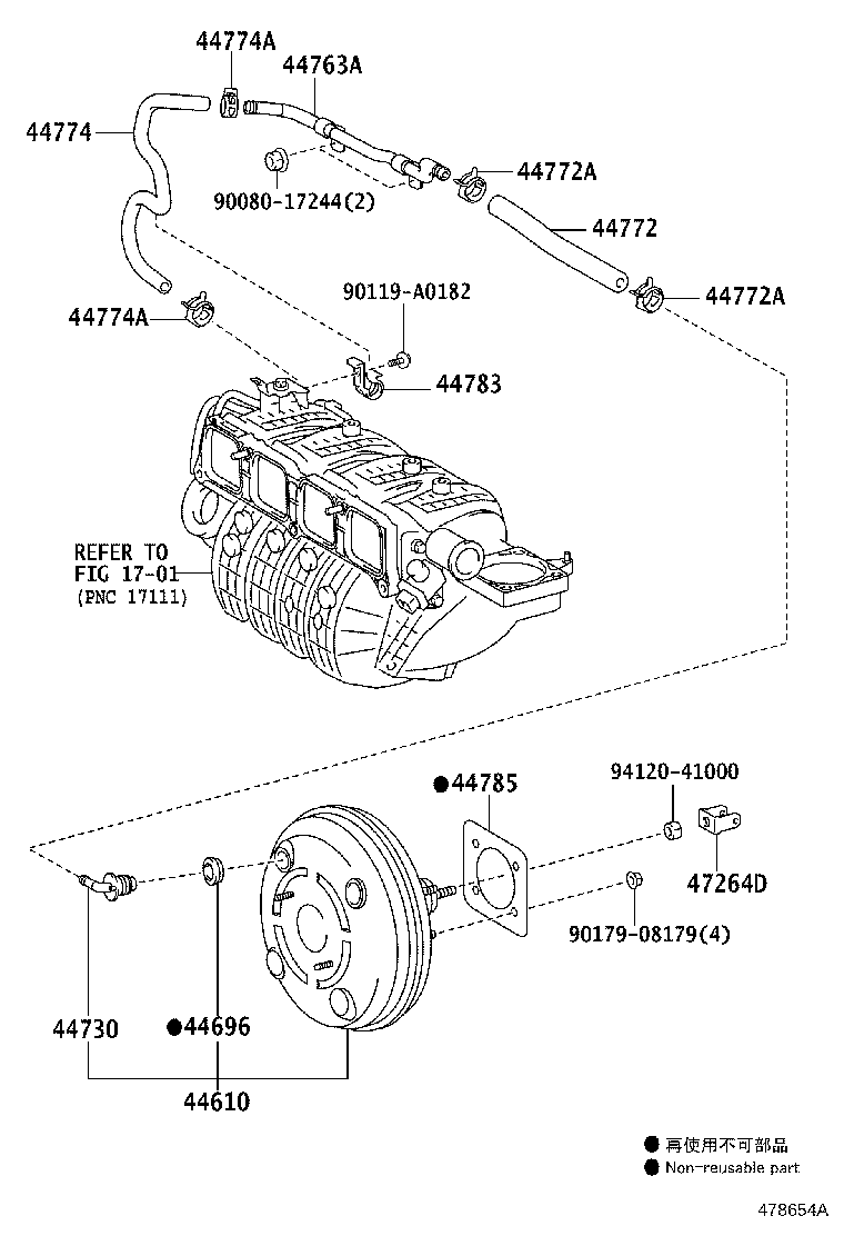 Toyota 44610-0R050 BOOSTER ASSY, BRAKE