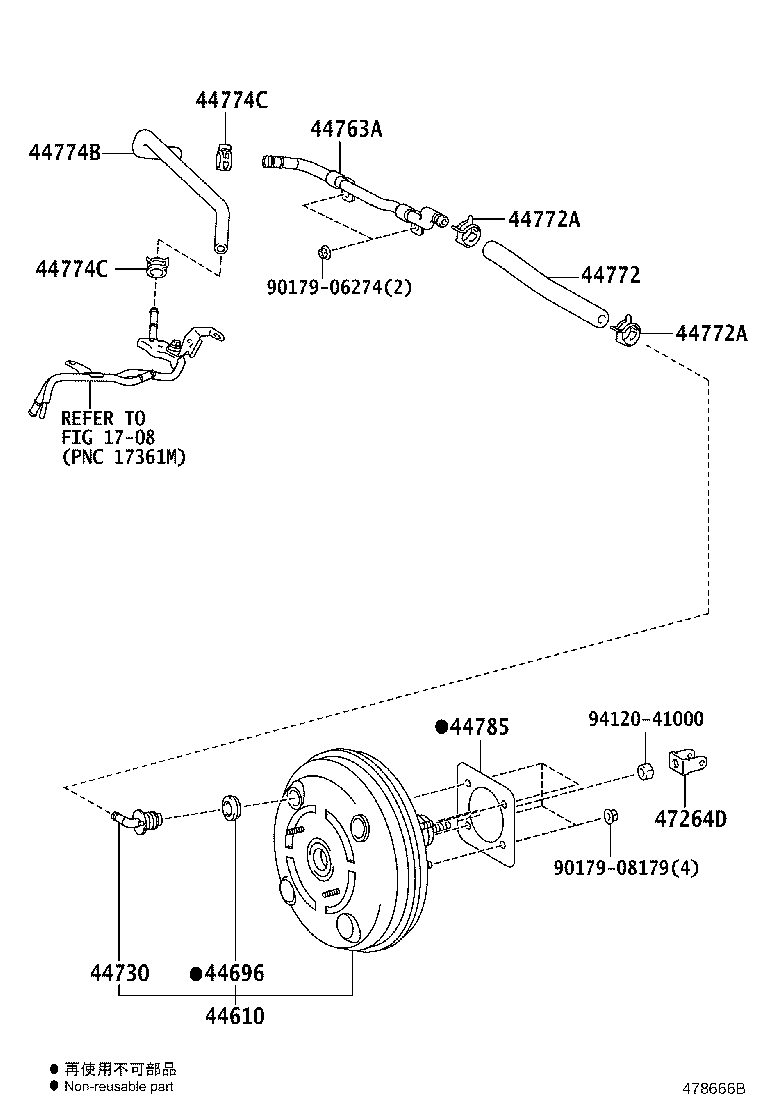 44610-42450 BOOSTER ASSY, BRAKE product image