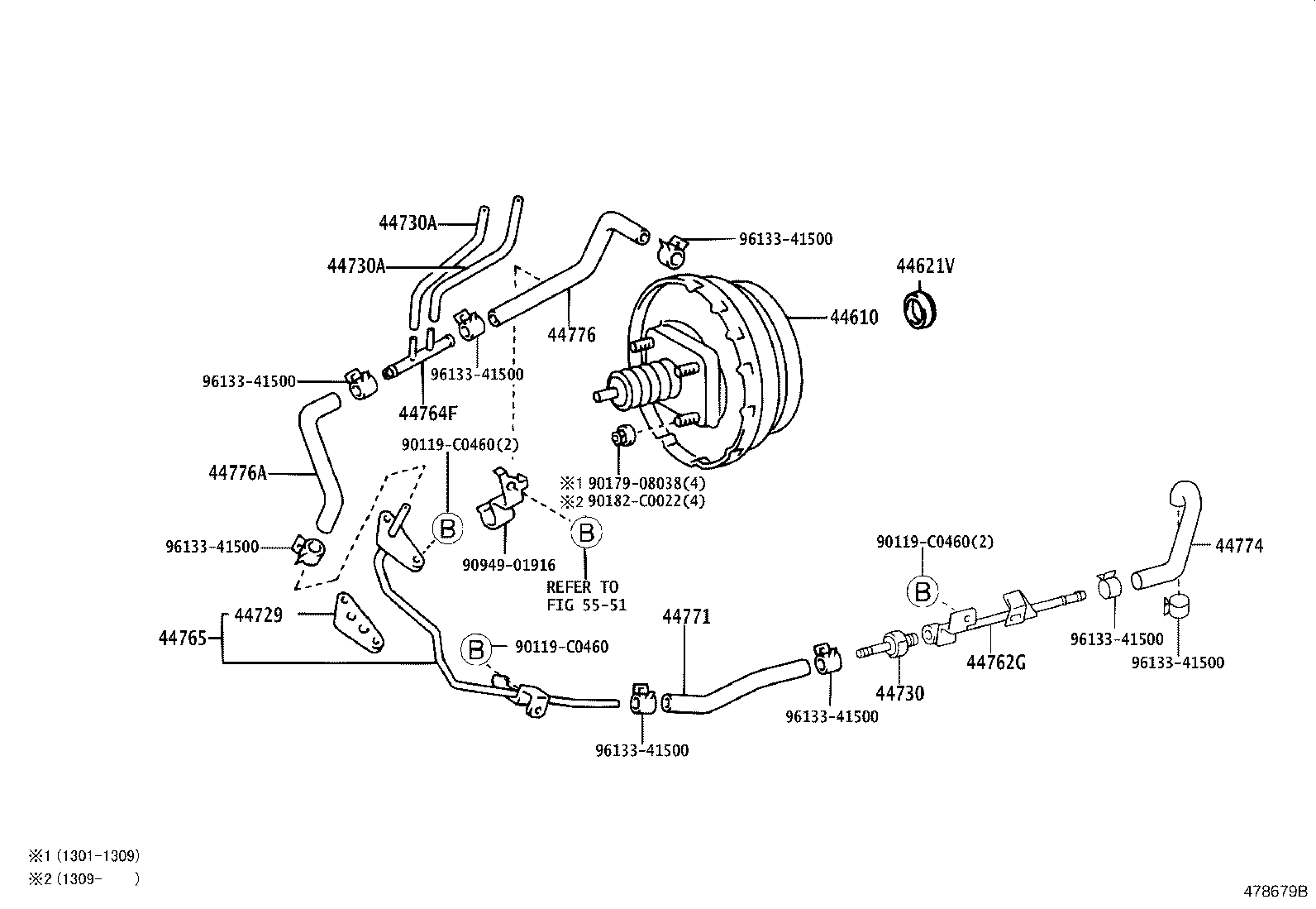 44610-36680 BOOSTER ASSY, BRAKE product image