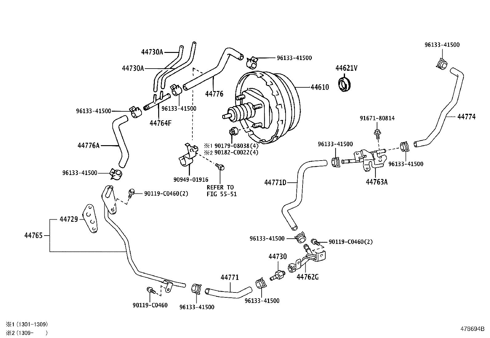 44610-36680 BOOSTER ASSY, BRAKE product image