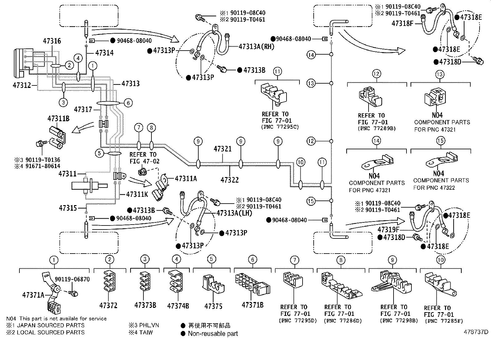 44590-06290 BRACKET ASSY, BRAKE ACTUATOR product image