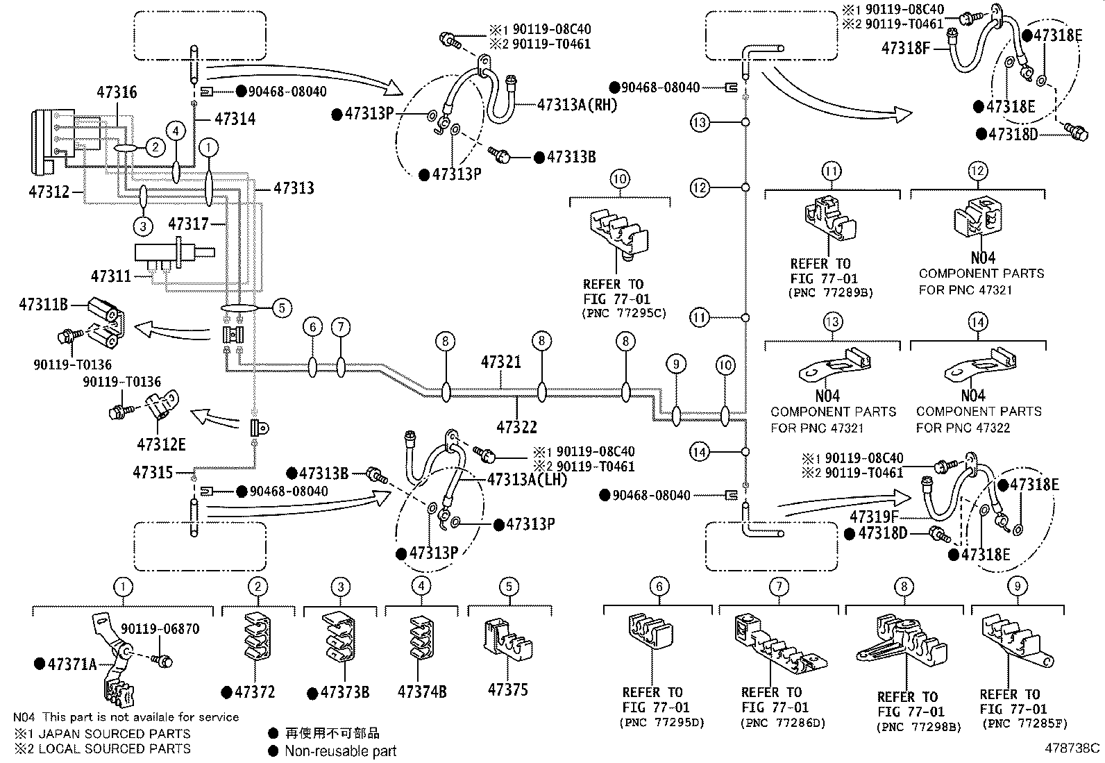 44590-06290 BRACKET ASSY, BRAKE ACTUATOR product image