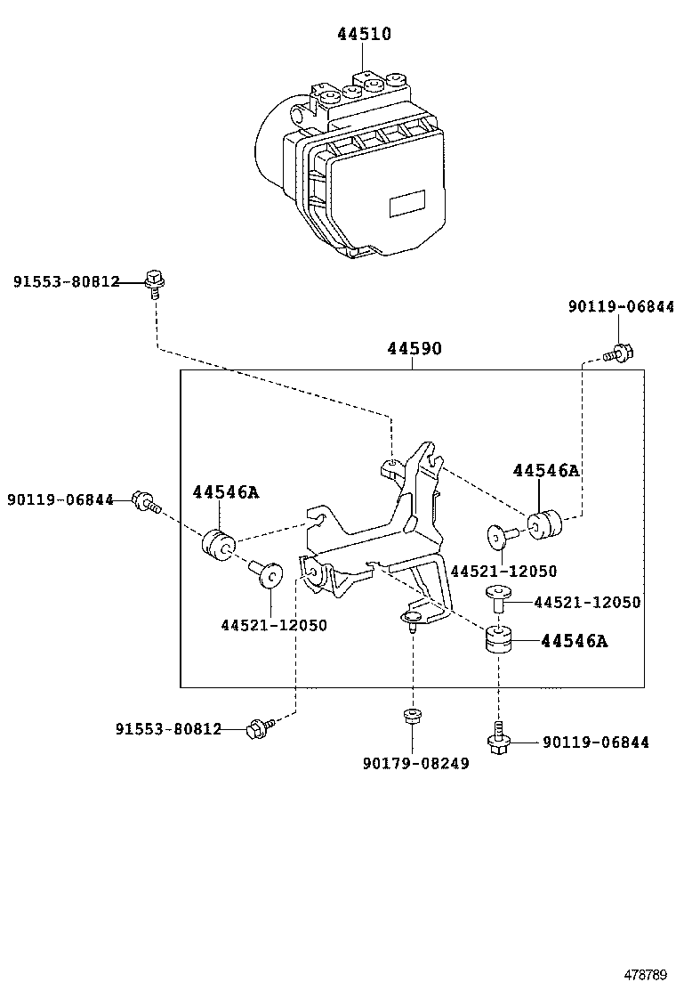 47311-53140 TUBE, FRONT BRAKE, NO.1 product image