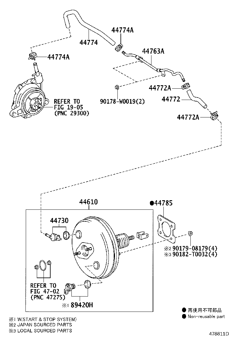44772-12701 HOSE, CHECK VALVE TO CONNECTOR TUBE product image