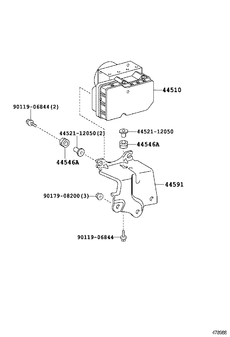 47311-0R050 TUBE, FRONT BRAKE, NO.1 product image